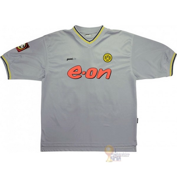 Calcio Maglie Away Maglia Borussia Dortmund Stile rétro 2000 Grigio